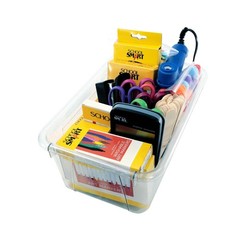 Childcraft Storage Tray – 12 1/4 x 7 7/8 x 5 1/4 – Clear – Lid Not Included