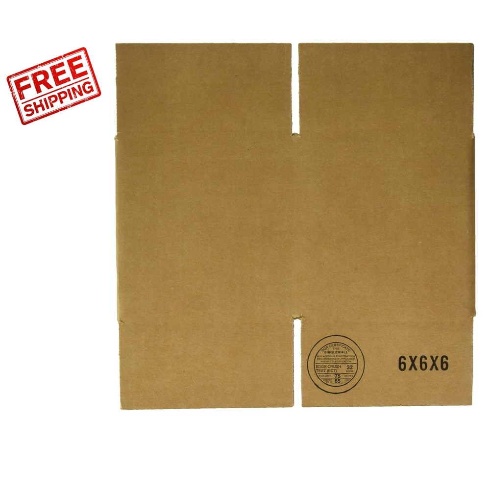 6x6x6 Paper Shipping Boxes (25 Count) – Reliable Shipping Solution for All Needs