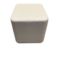 Insulated Styrofoam Shipping Cooler Inner ~8x8x10 Secure Fitted Lid Rounded