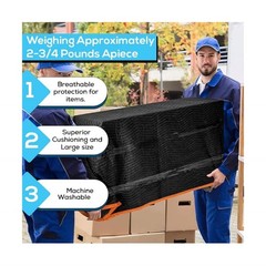 Simpli-Magic Heavy Duty Padded Moving Blankets 72″ x 40″ – 24 Pack –