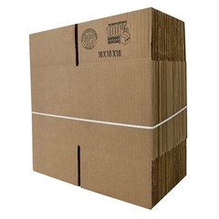 UOFFICE 10 Corrugated Shipping Boxes 18″ x 18″ x 18″ Cube