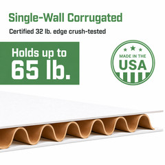 50 Pack 7 1/8″ x 5″ x 3″ White Corrugated Shipping Mailer Boxes
