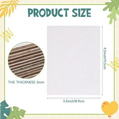 50 Pack Corrugated Cardboard Sheets Flat Hard Cardboard Inserts Back to Schoo…