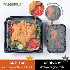 YANGRUI 25-Pack 34 oz 8″ Clamshell Takeout Container Shrink-Wrapped No Wash |…