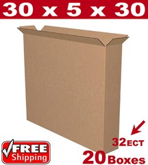 20 – 30x5x30 Cardboard Boxes Mailing Packing Shipping Box Corrugated Carton