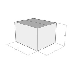 10 12x10x8 White Corrugated Shipping Boxes 44 ECT Single-Wall New
