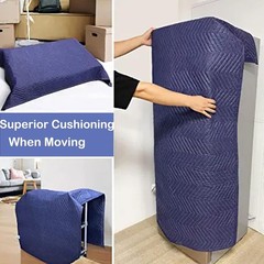 4 Pack Moving Blankets Heavy Duty 80″x72″ Quilted Packing Blankets for Moving…