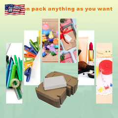 50 Pack 6X4X1” Small Shipping Boxes, Corrugated Cardboard Mailers for Business,