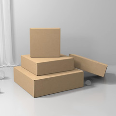 25 Pack 7 x 6 x 3 Shipping Boxes Corrugated Cardboard Mailer Packaging