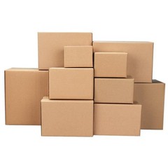 100PACK Corrugated Paper Boxes 8x6x4″ Moisture Proof Sturdy & Lightweight Yellow