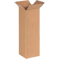AVIDITI 6x6x18 Tall Corrugated Boxes, Tall, 6L x 6W x 18H, 25 Pack, Kraft