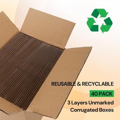 Brand New Mailer Box 5x4x4 Brown 40 Pack