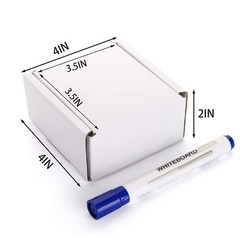 Corrugated Mailer Boxes 75 Pack 4x4x2 Inches Oyster White Shipping Box