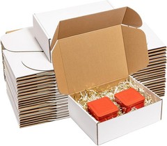 White Corrugated Mailers MANY SIZES 20-60 Pack Shipping Packing Boxes Box Mailer
