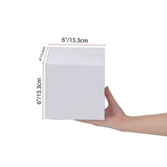 6x6x6 Inches Shipping Boxes Set of 40, White Corrugated Cardboard Box for Pac…