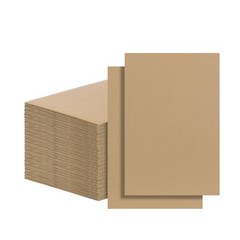 100 Pack 4×6 Inch Corrugated Cardboard Sheets Kraft Cardboard Backing Inserts