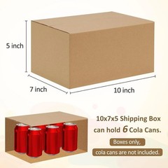 Customizable Brown Shipping Boxes – Pack of 30, Ideal 10x7x5 Size for Businesses