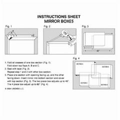 Picture Mirror Moving Boxes Set Artwork Protection Packing Storage 8 Pack New