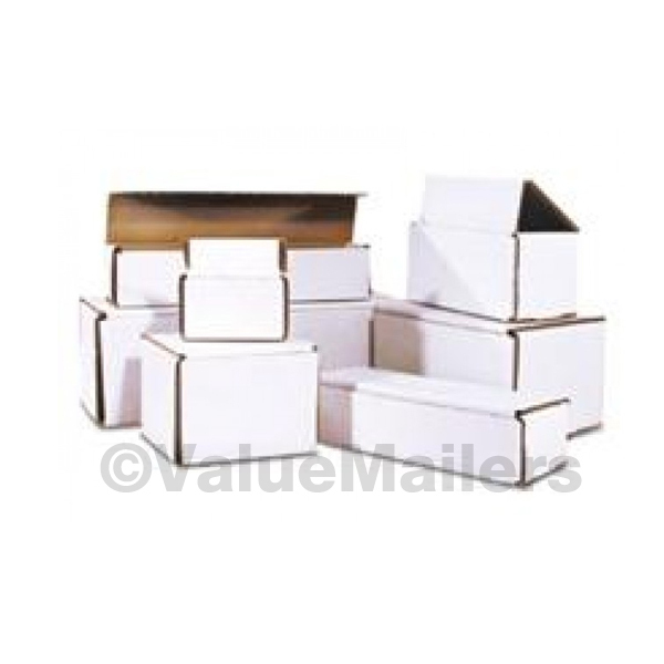 500 – 7 x 3 x 2 White Corrugated Shipping Mailer Packing Box Boxes