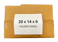 20″ x 14″ x 6″ CARDBOARD BOX – 200 lb – SINGLE BOX