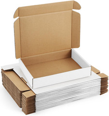 Shipping Boxes 6X4X3 Inches Small Mailing Boxes 25 Pack White Cardboard Corrugat