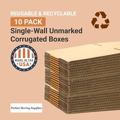 Shipping Side Loading Boxes Large, 30″L x 5″W x 24″H 10-Pack
