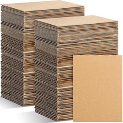 50 Pack Corrugated Cardboard Sheets Flat Hard Cardboard Inserts Back to School C