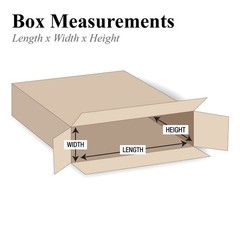 P30524FOL Side Loading Boxes, 30″L x 5″W x 24″H, Kraft (Pack of 10)