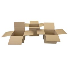 UOFFICE Multi-Depth Corrugated Boxes 8″ x 8″ x 8″ Bundle 25 Cube Boxes