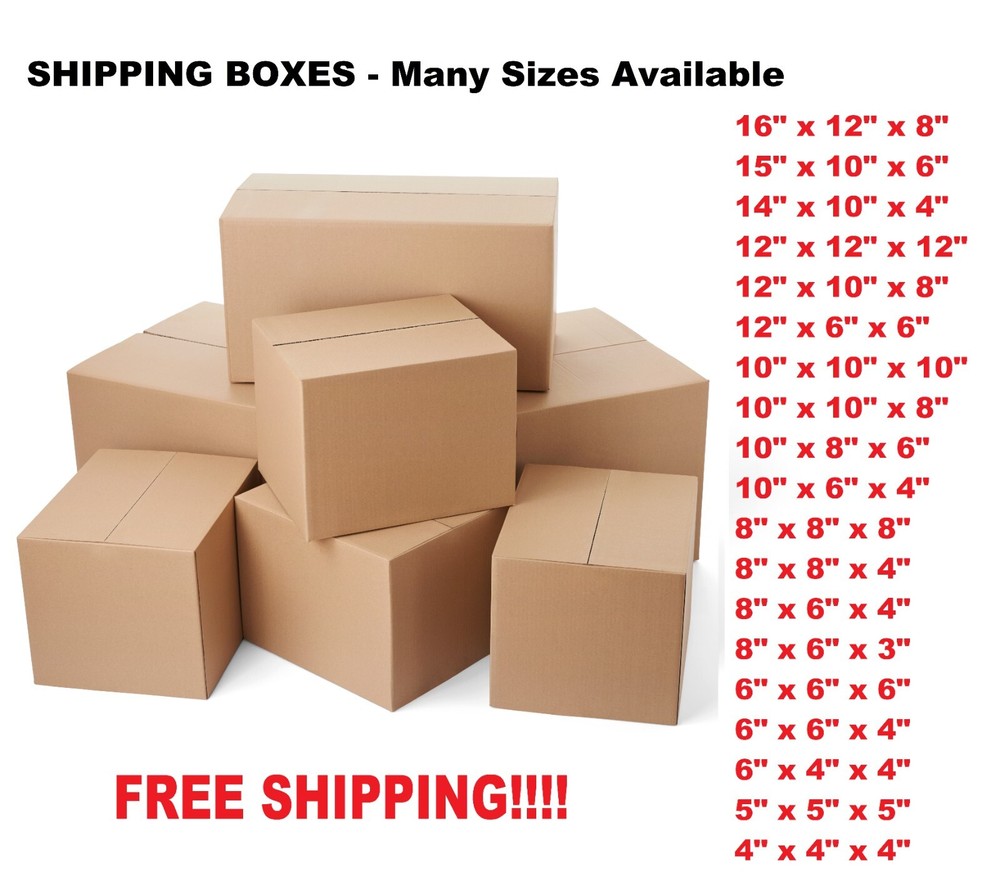 Brown Shipping Corrugated Cardboard Mailing Boxes for Packing,Moving and Storage