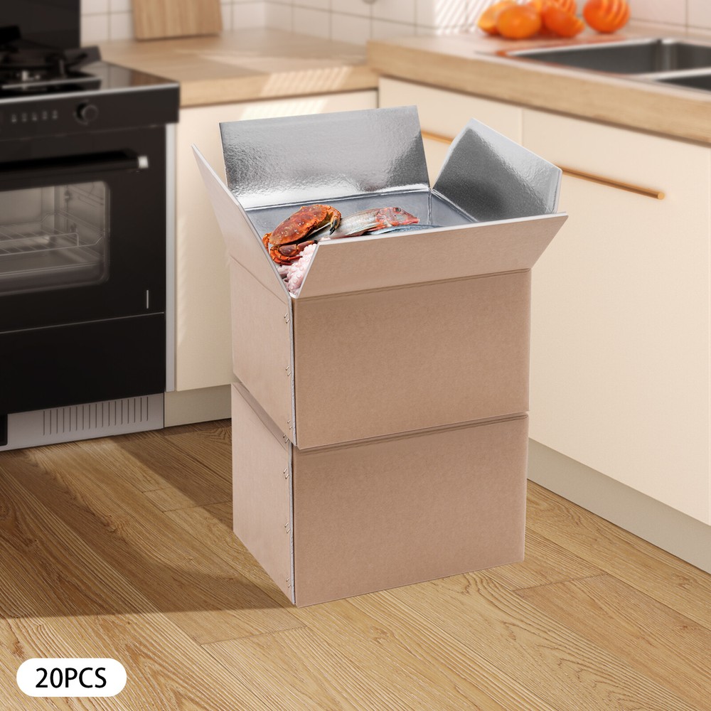20Pcs Box Insulated Shipping Box Cold Shipping Boxes Cooler Box 200kg/440lbs