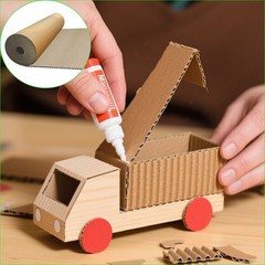 2 Rolls(14 x 144in)Brown Single Face Corrugated B Flute Cardboard Roll Shipping