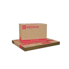Medium Moving Boxes 22x13x15 Inches Heavy Duty Cardboard Shipping Boxes Pack of