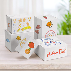 40-Pack White Corrugated Shipping Boxes, 8x6x6 Inches