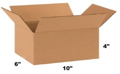 Lot of 10x6x4 Cardboard Paper Box Mailing Packing Shipping Box Corrugated Carton