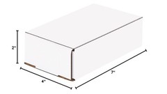 50-Pack White Shipping Boxes 7x4x2″ Crush-Proof