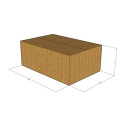10 18 1/2×12 1/2×7 Kraft Brown Corrugated Shipping Boxes 32 ECT Single-Wall New