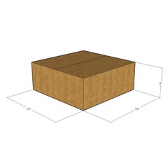 5 10x10x4 Kraft Brown Corrugated Shipping Boxes 32 ECT Single-Wall New