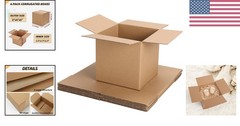 6x6x6 Inches Brown Kraft Cardboard Boxes – Pack of 6 Small Shipping Solutions