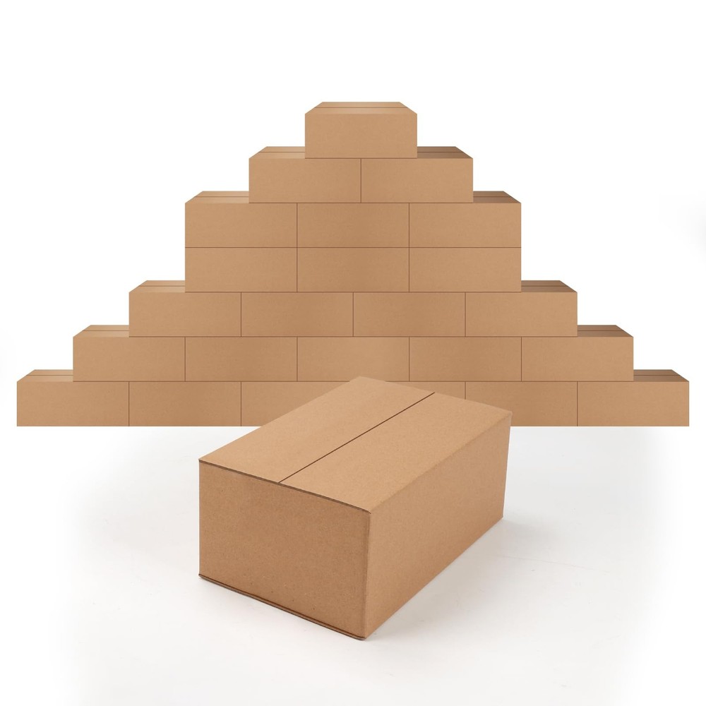 10x6x4 inches Boxes Small Cardboard Boxes for Packing, Moving, Mailing, 25 Pack