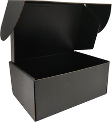 Small Black Shipping Boxes for Small Business Pack of 25-9X6X4 Inches Cardboard