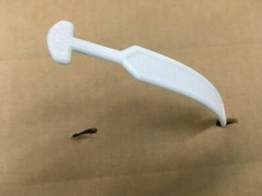 5 Heavy Duty 6.75″ Cardboard Box Handles Plastic Carry Ship 45 lbs White W/Back