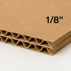 100 Cardboard Pads 6×9 in Corrugated Sheets 1/8″ Thick Inserts for Packing