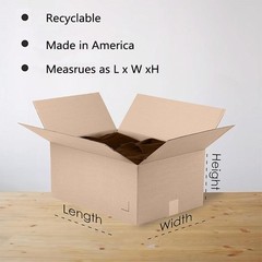 12x10x8 inch Corrugated Box 5/6/10/15/20 pcs – Packaging, Handling and Storage