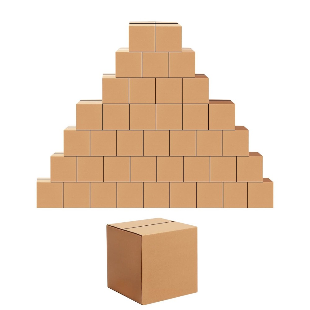 40 Pack 6x6x6 inches Shipping Boxes Small Cardboard Boxes for Packing, Moving…