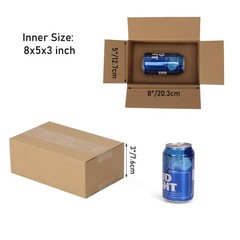 40 Packs 8x5x3 Shipping Boxes for Small Business, Corrugated Cardboard Boxes …