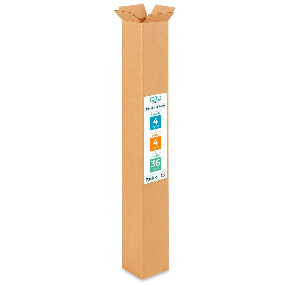 Tall Moving & Shipping Boxes 4″L x 4″W x 36″H (25-Pack) – Extra Strength 200 …