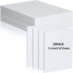 20Pcs White Foam Board 14 x 11 inch White Poster Board 3/16″ Thick Foam Core …