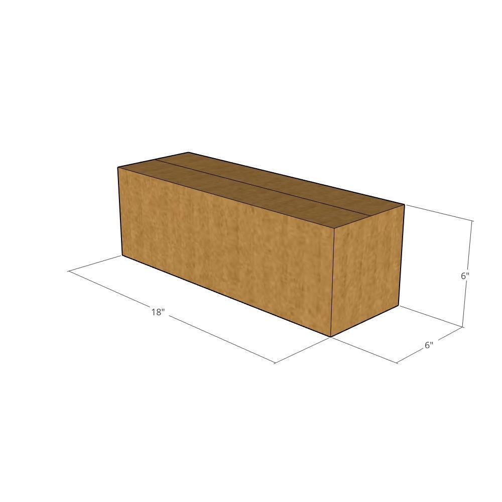 5 18x6x6 Kraft Brown Corrugated Shipping Boxes 32 ECT Single-Wall New