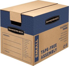 Large Premium Cardboard Boxes, 6-Pack Tape-Free Assembly, Lid Included